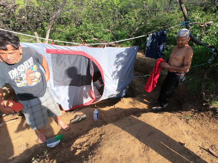 COURTESY DLNR
                                Thirty long-term camps on the sides of Diamond Head Crater have been cleaned up over the past week, state Department of Land and Natural Resources officials said today.