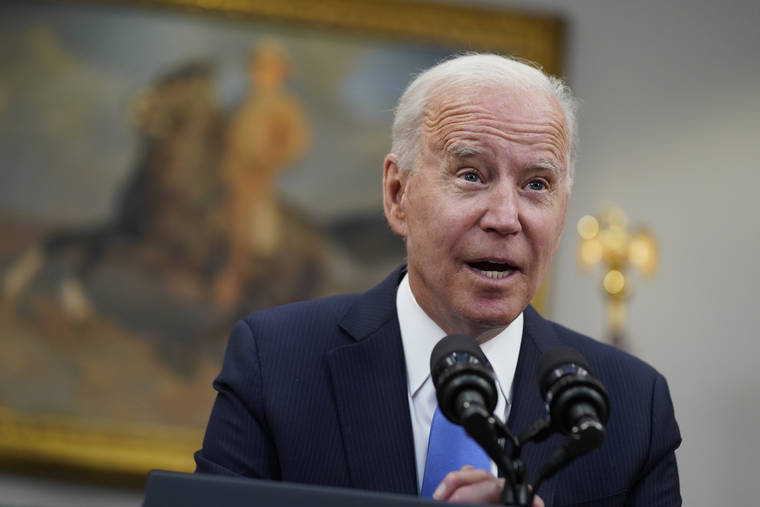 ASSOCIATED PRESS
                                President Joe Biden delivered remarks about the Colonial Pipeline hack, in the Roosevelt Room of the White House, today,in Washington.