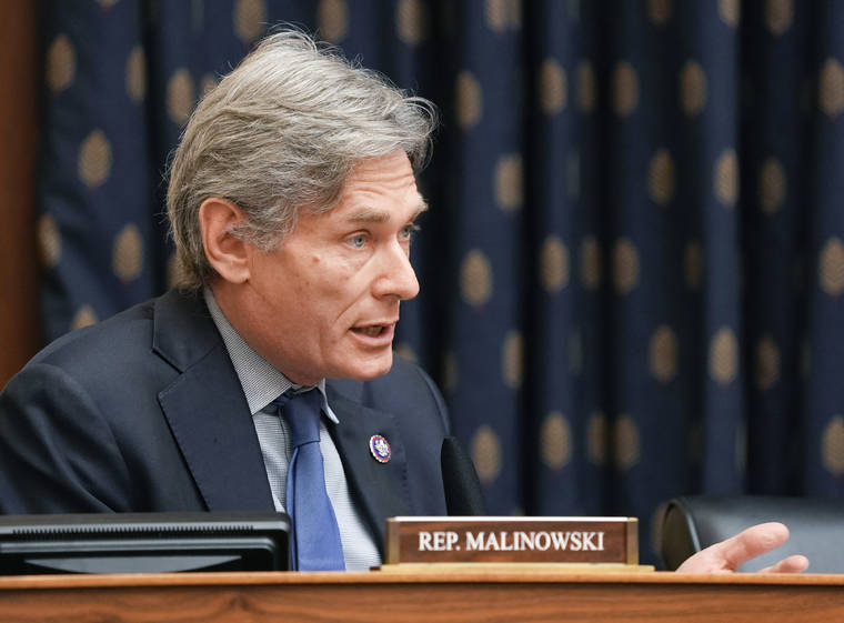 Ken Cedeno/Pool via ASSOCIATED PRESS
                                Rep. Tom Malinowski, D-N.J., spoke, March 10, during a hearing on Capitol Hill in Washington. Malinowski has scolded those looking to capitalize on the once-in-a-century pandemic. But the two-term Democrat did not heed his own admonition.