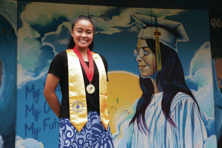 GEORGE F. LEE / GLEE@STARADVERTISER.COM
                                <strong>“In elementary school I was that kid that wouldn’t talk. I never really spoke during meetings. I really felt like my voice wasn’t important.”</strong>
                                <strong>Taylor Fukunaga</strong>
                                <em>The 17-year-old, pictured above, broke out of her shell when she ran for and won the student government presidency at Waipahu Intermediate</em>