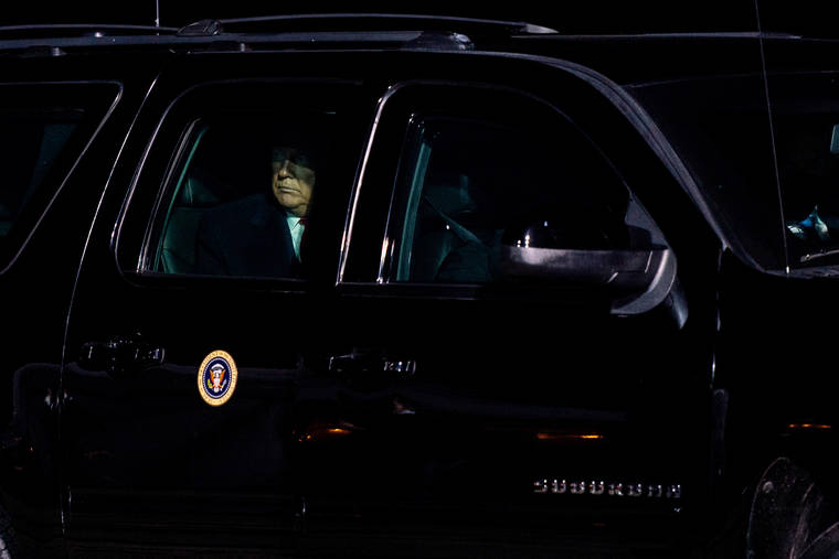 NEW YORK TIMES / 2020
                                Former President Donald Trump arrives at a campaign event in Montoursville, Penn.