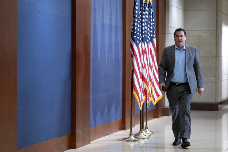 NEW YORK TIMES
                                Rep. Devin Nunes (R-Calif.) on Capitol Hill in Washington on Friday.