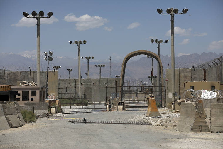ASSOCIATED PRESS
                                A gate is seen at the Bagram Air Base in Afghanistan on Friday.