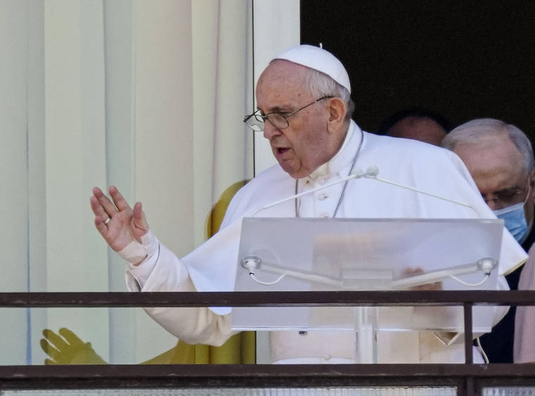ASSOCIATED PRESS
                                Pope Francis appears on a balcony of the Agostino Gemelli Polyclinic in Rome.