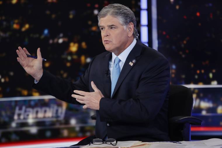 ASSOCIATED PRESS
                                Fox News host Sean Hannity spoke during a taping of his show, “Hannity,” in New York in August 2019. Skepticism about the COVID-19 vaccination is a common theme in media appealing to conservatives, despite assurances from doctors and scientists that the vaccine is safe and effective.