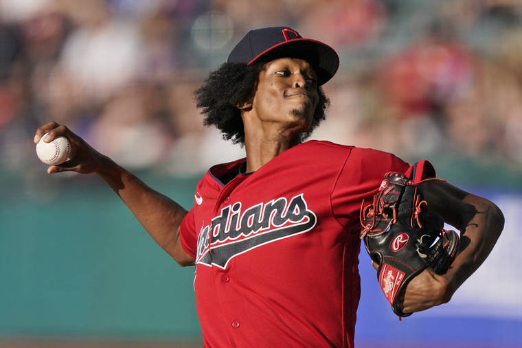 ASSOCIATED PRESS
                                Cleveland Indians starting pitcher Triston McKenzie delivered in the first inning of a baseball game against the Kansas City Royals, July 9, in Cleveland.