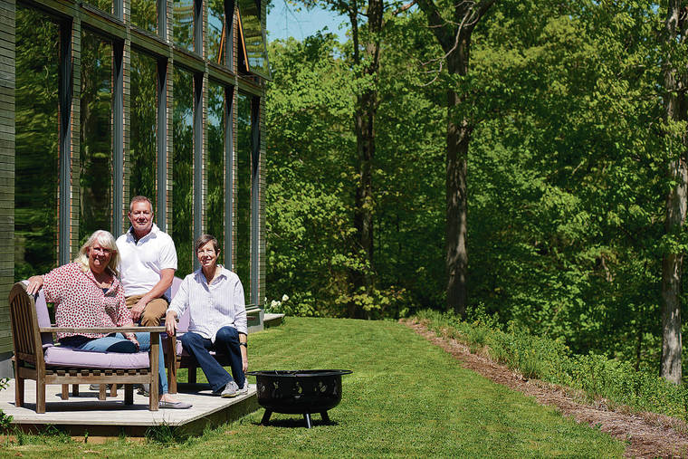 NEW YORK TIMES 
                                As more baby boomers move ­toward retirement, more and more are designing homes that will accommodate their needs even as they grow older and lose mobility. At top, Leigh Hough, left, Jean-Philippe Jomini and Susan Farnsworth at home in Guilford, Conn.