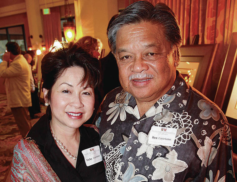 STAR-ADVERTISER / 2011
                                Vicky and Ben Cayetano married in 1997. She served as the state’s first lady until 2002 as her husband served his second term in office.