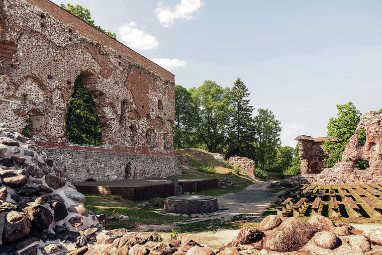 NEW YORK TIMES
                                The ruins of the Viljandi Castle, where many performances at the annual Song Festival are held.