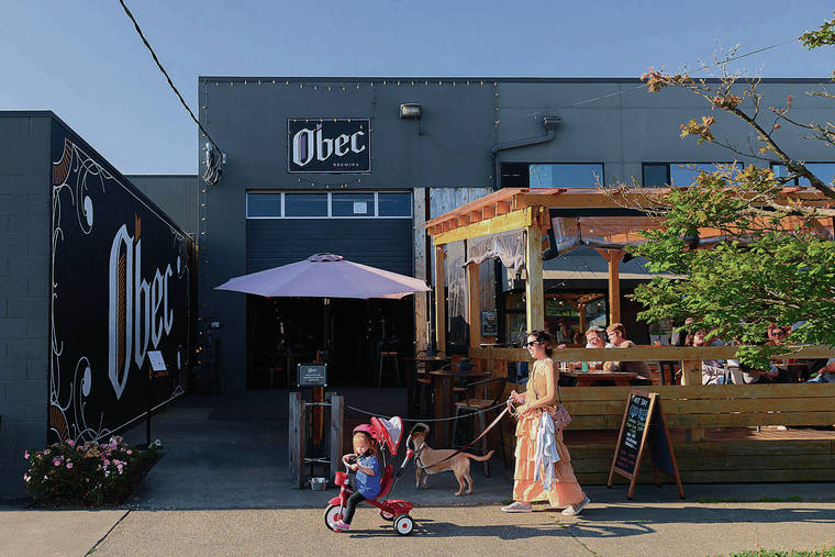 NEW YORK TIMES
                                Obec Brewing is located in the Ballard neighborhood of Seattle.