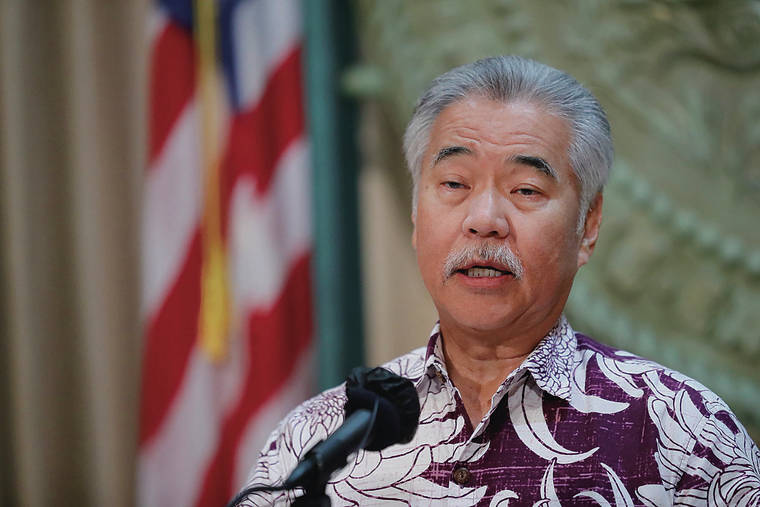 JAMM AQUINO/JAQUINO@STARADVERTISER.COM
                                ”<strong>We do see that some of the breakthrough cases for unvaccinated individuals are relatively mild. So we are not seeing hospitalizations at the same way that occurred previously.”</strong>
                                <strong>Gov. David Ige</strong>