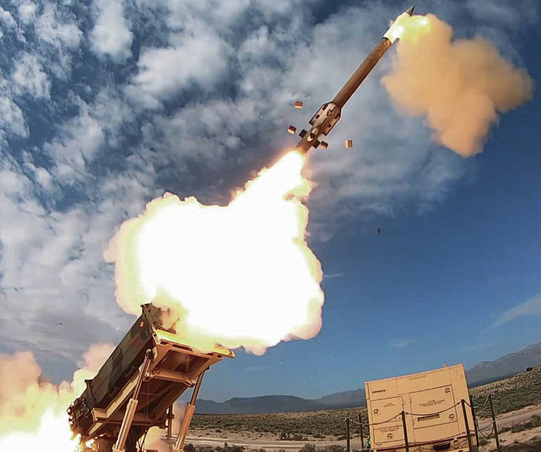 COURTESY PHOTO
                                The Army Patriot missile has intercepted more than 150 ballistic missiles since 2015.