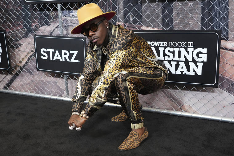 ASSOCIATED PRESS / JULY 15
                                DaBaby attends the world premiere of “Power Book III: Raising Kanan” at the Hammerstein Ballroom on July 15 in New York. DaBaby was cut todayfrom Lollapalooza’s closing lineup following crude and homophobic remarks he made last week at a Miami-area music festival.