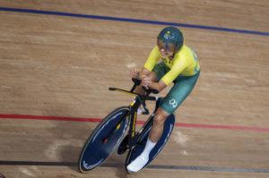 OIS VIA AP
                                Australia’s Paige Greco wins the gold medal in the track cycling women’s C3 3000 meter individual pursuit at the Izu Velodrome in Tokyo 2020 Paralympic Games in Tokyo.