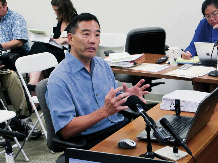 ASSOCIATED PRESS / 2015
                                Les Kondo and the House Investigative Committee are scheduled to have a hearing in Circuit Court on Nov. 3 over Kondo’s motion that he needs additional time to seek outside legal counsel, saying the Attorney General cannot both represent him and possibly prosecute him for not complying with the committee’s subpoenas of auditor “work papers.”