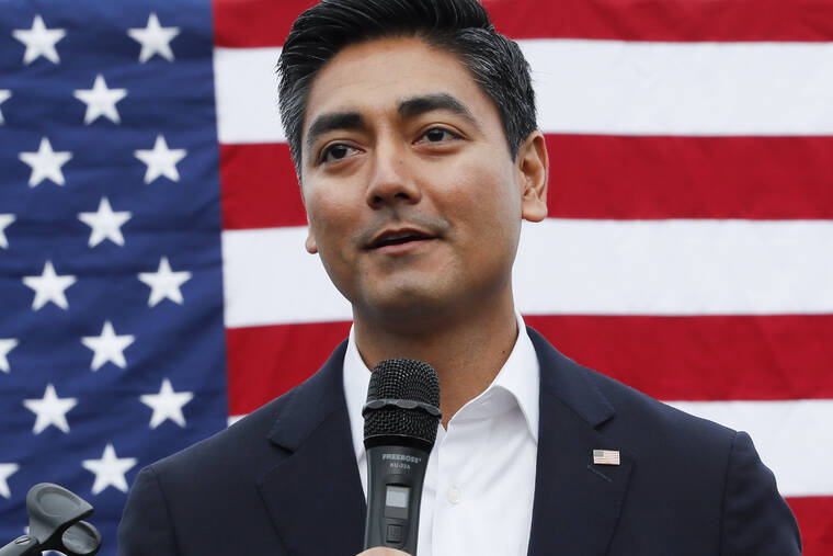 ASSOCIATED PRESS
                                Aftab Pureval spoke during a campaign event in Cincinnati when he was running for U.S. Congress in November 2018. Pureval is in the 2021 Cincinnati mayoral race.