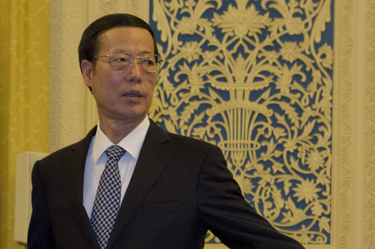 ASSOCIATED PRESS
                                Then-Chinese Vice Premier Zhang Gaoli was seen during a meeting at the Great Hall of the People in Beijing, China, in March 2016. Chinese authorities have squelched virtually all online discussion of sexual assault accusations apparently made by a Chinese professional tennis star against the former top government official, showing how sensitive the ruling Communist Party is to such charges.