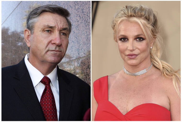 ASSOCIATED PRESS
                                Jamie Spears, father of singer Britney Spears, left, and Britney Spears.