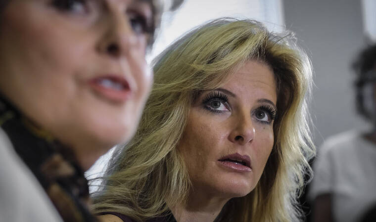 ASSOCIATED PRESS
                                Summer Zervos, right, a former contestant on “The Apprentice” accusing Donald Trump of unwanted sexual contact, and her lawyer Gloria Allred, left, hold a news conference in 2016 in Los Angeles.