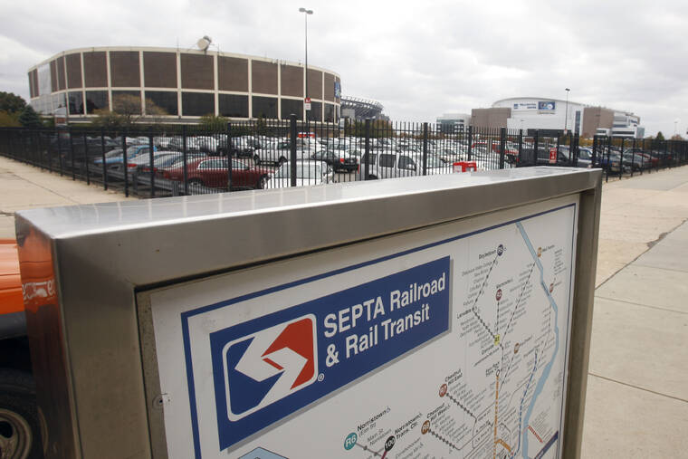 ASSOCIATED PRESS
                                A SEPTA transit map is shown outside the Pattison subway station near the Wachovia Spectrum, left, and the Wachovia center, right in Philadelphia in 2019. A man accused of raping a woman on a commuter train outside Philadelphia while other passengers were present was ordered held for trial by a magistrate judge today.