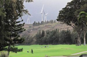 STAR-ADVERTISER
                                View of the Kahuku windmills above the Turtle Bay Palmer Golf Course.