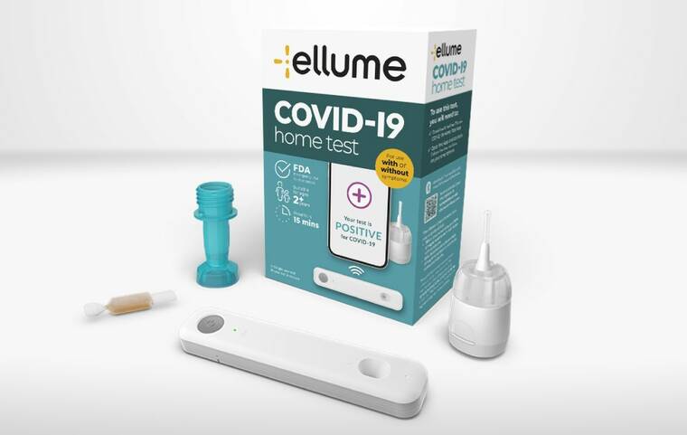 ELLUMEHEALTH.COM
                                Ellume Ltd. is recalling 2.2 million at-home COVID-19 tests because they risk returning false positives, the U.S. Food and Drug Administration said.