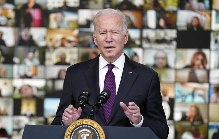 ASSOCIATED PRESS
                                President Joe Biden spoke, today, during a Tribal Nations Summit during Native American Heritage Month, in the South Court Auditorium on the White House campus in Washington.