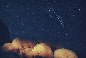 ASSOCIATED PRESS / 1997
                                A meteor from the Perseid shower cuts across Orion’s Belt above Joshua Tree National Park in California. Orion’s Belt, known in the Pacific as Heiheionakeiki (the string game of the children), is an easily recognizable constellation visible across the globe.