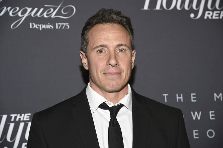 EVAN AGOSTINI/INVISION/ASSOCIATED PRESS
                                Chris Cuomo attended The Hollywood Reporter’s annual Most Powerful People in Media cocktail reception, in April 2019, in New York. CNN said, Tuesday, it was suspending the anchor indefinitely after details emerged about how he helped his brother, former New York Gov. Andrew Cuomo, as he faced charges of sexual harassment.