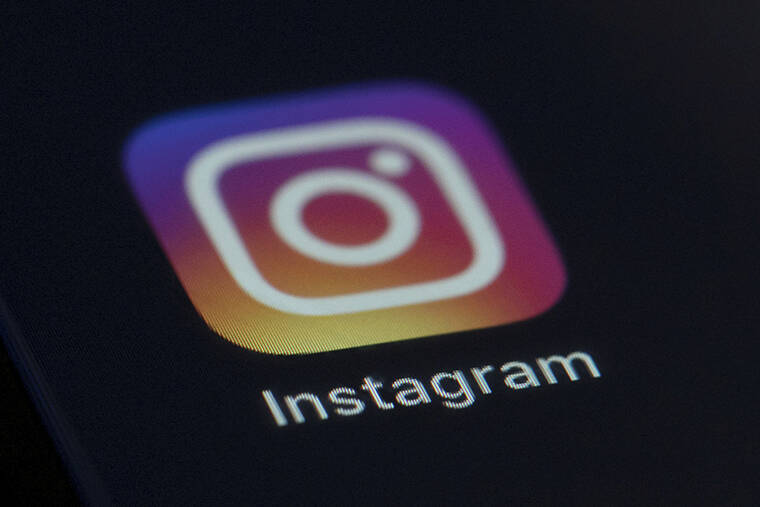 ASSOCIATED PRESS
                                This August 2019 photo shows the Instagram app icon on the screen of a mobile device in New York. Instagram, today, launched a feature that urges teenagers to take breaks from the photo-sharing platform and announced other tools aimed at protecting young users from harmful content on the Facebook-owned service.