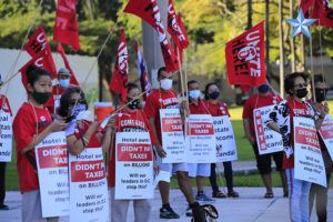 Local 5 members rally at Hawaii State Capitol