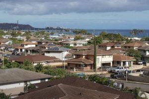 CINDY ELLEN RUSSELL / 2020
                                Princess Kahanu Estates was developed to provide housing for the working poor, but many applicants didn’t qualify for the mortgages needed to purchase the homes.
