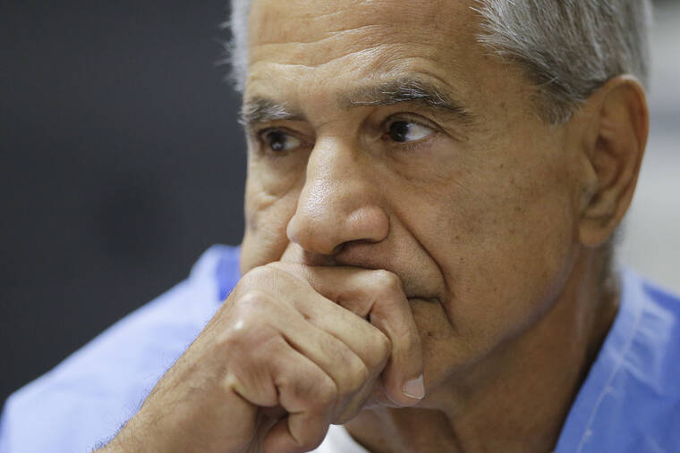 ASSOCIATED PRESS
                                Sirhan Sirhan reacted during a parole hearing, in February 2016, at the Richard J. Donovan Correctional Facility in San Diego. California Gov. Gavin Newsom, today, rejected releasing Robert F. Kennedy assassin Sirhan Sirhan from prison more than a half-century after the 1968 slaying left a deep wound during one of America’s darkest times.