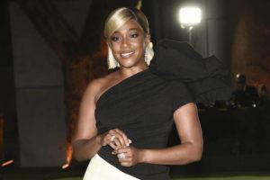 INVISION / AP
                                Actress Tiffany Haddish poses at the Academy Museum of Motion Pictures Opening Gala at the Academy of Motion Pictures Museum on Sept. 25, 2021 in Los Angeles.