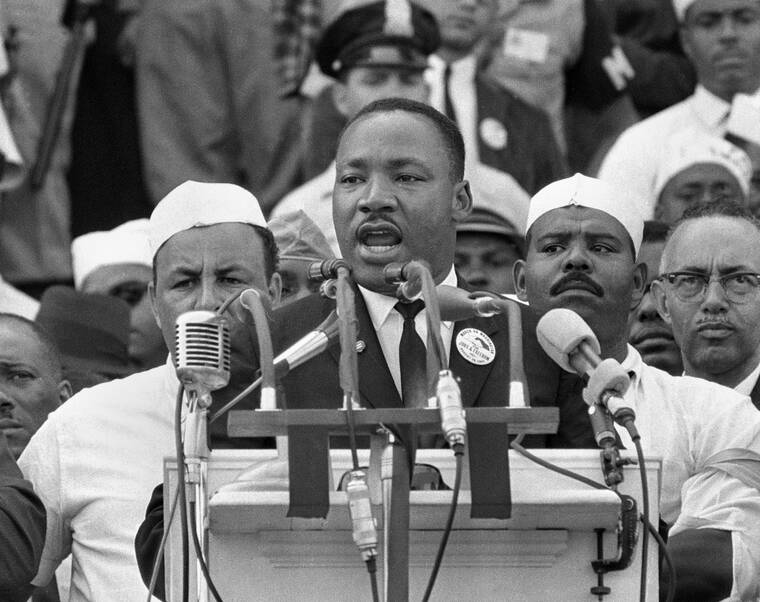 ASSOCIATED PRESS
                                In this Aug. 28, 1963, file photo, Dr. Martin Luther King Jr. addresses marchers during his “I Have a Dream” speech at the Lincoln Memorial in Washington. The U.S. economy “has never worked fairly for Black Americans — or, really, for any American of color,” Treasury Secretary Janet Yellen said in a speech delivered, today, one of many by national leaders acknowledging unmet needs for racial equality on Martin Luther King Day.