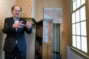 ASSOCIATED PRESS
                                Ronald Leopold, executive director Anne Frank House, gestures as he talks next to the passage to the secret annex during an interview in Amsterdam, Netherlands.