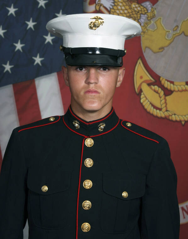U.S. MARINES VIA AP
                                In this undated photo released by the 1st Marine Division, Camp Pendleton/U.S. Marines is Marine Corps Lance Cpl. Rylee J. McCollum, 20, who was among 13 U.S. soldiers killed in a suicide bombing last year on Aug. 26 at the Kabul airport. The widow and two sisters of McCollum are suing actor Alec Baldwin, alleging he exposed them to a flood of social media hatred and insults by claiming on Instagram that one sister was an “insurrectionist” for participating last year in the Jan. 6 demonstration in support of former President Donald Trump in Washington, D.C. The sister protested peacefully and legally and was not among those who stormed the U.S. Capitol that day, according to the lawsuit filed Monday, Jan. 17, in U.S. District Court in Cheyenne.