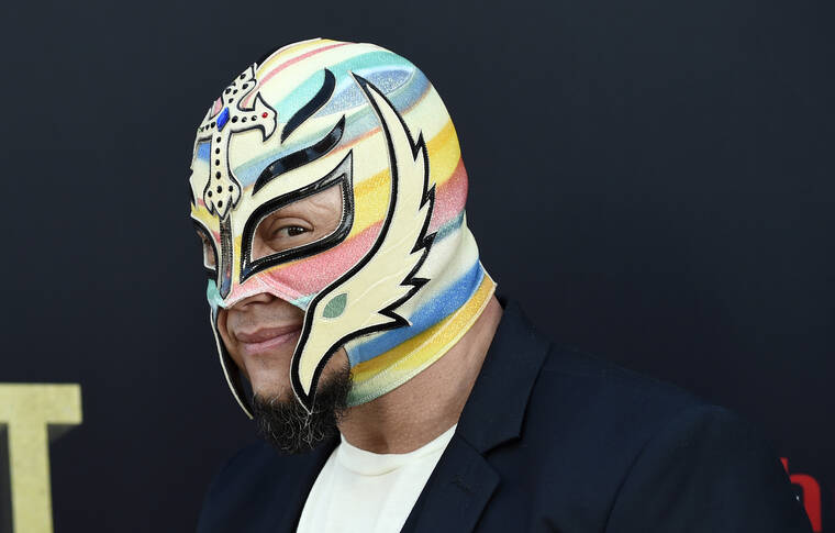 ASSOCIATED PRESS
                                Professional wrestler Rey Mysterio poses at the premiere of the HBO documentary film “Andre the Giant” at the ArcLight Hollywood in Los Angeles in 2018.