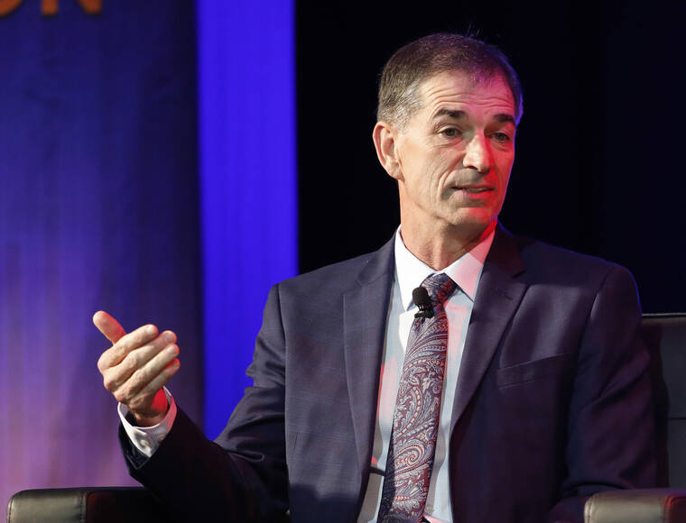 ASSOCIATED PRESS
                                Former Gonzaga player John Stockton talks about his career during a National Collegiate Basketball Hall of Fame induction event in 2017, in Kansas City, Mo. Gonzaga has suspended Stockton’s basketball season tickets after the Hall of Fame point guard refused to comply with the university’s mask mandate. Stockton, one of Gonzaga’s most prominent alums, confirmed the move.