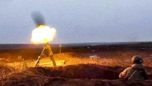 RUSSIAN DEFENSE MINISTRY PRESS SERVICE VIA ASSOCIATED PRESS
                                A Russian fired a mortar, Tuesday, as he attended a military exercise at a training ground in Russia.