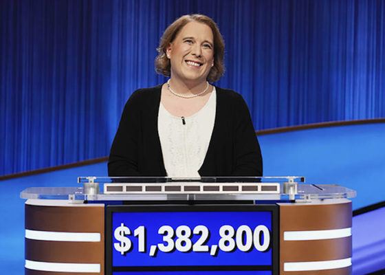 ’Jeopardy!’ champ Amy Schneider’s winning streak ends
