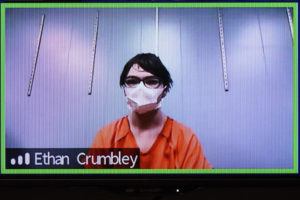 ASSOCIATED PRESS
                                Ethan Crumbley in a Zoom hearing in Rochester Hills, Mich., Jan. 7. Attorneys say Crumbley, who is charged with killing four students at a Michigan high school, will pursue an insanity defense.