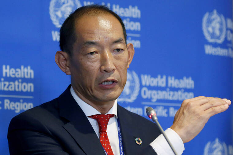 ASSOCIATED PRESS
                                World Health Organization Regional Director for Western Pacific Takeshi Kasai addressed the media at the start of the five-day annual session, in October 2019, in Manila, Philippines. Current and former staffers have accused Kasai of racist, unethical and abusive behavior that has undermined the U.N. health agency’s efforts to curb the coronavirus pandemic.