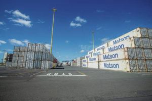 STAR-ADVERTISER
                                Matson shipping containers.