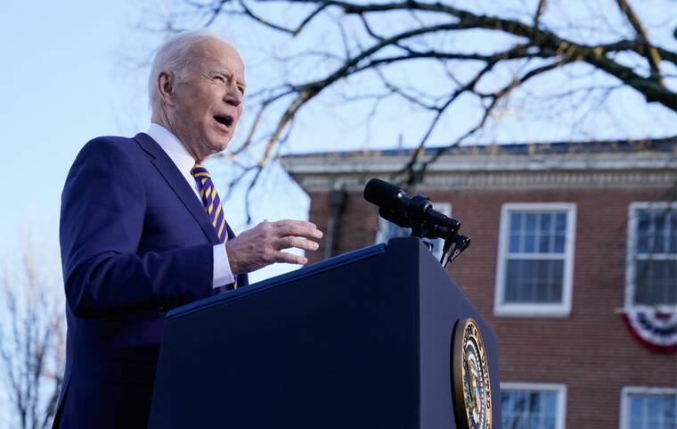 ASSOCIATED PRESS
                                President Joe Biden spoke in support of changing the Senate filibuster rules that have stalled voting rights legislation, at Atlanta University Center Consortium, on the grounds of Morehouse College and Clark Atlanta University, today, in Atlanta.