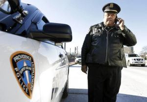 ASSOCIATED PRESS / 2015
                                Rhode Island state Rep. Raymond Hull, D-Providence, also a Providence police sergeant, speaks on a mobile phone near his cruiser, in Providence, R.I.