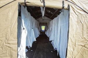 Temporary homeless shelter opens to isolate those infected with COVID-19