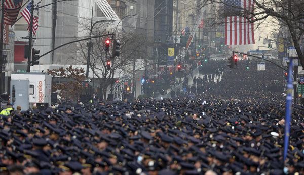 Mourners remember NYPD officer killed in shooting