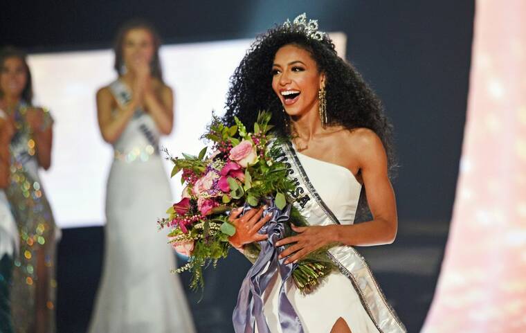 JASON BEAN/THE RENO GAZETTE-JOURNAL VIA ASSOCIATED PRESS
                                Miss North Carolina Cheslie Kryst won the 2019 Miss USA final competition in the Grand Theatre in the Grand Sierra Resort in Reno, Nev., in May 2019. Kryst, a correspondent for the entertainment news program “Extra,” has died. Police said the 30-year-old Kryst jumped from a Manhattan apartment building.