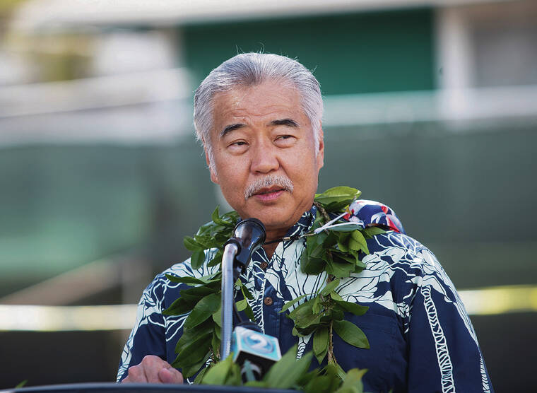 STAR-ADVERTISER
                                Gov. David Ige, pictured at top in October, is now in the last year of his second term in office.